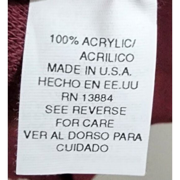 Vtg Izod Mens V-Neck Pullover Sleeveless Sweater Vest Golf Red Maroon USA Sz M - Picture 8 of 10